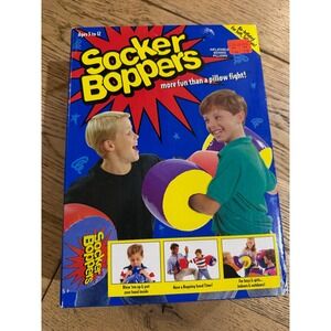Set of 2 - Socker Boppers Inflatable Boxing Pillows Fun Toy
